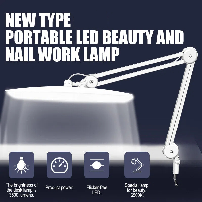 Home Office Setup - 24W LED Desk Lamp with Clam