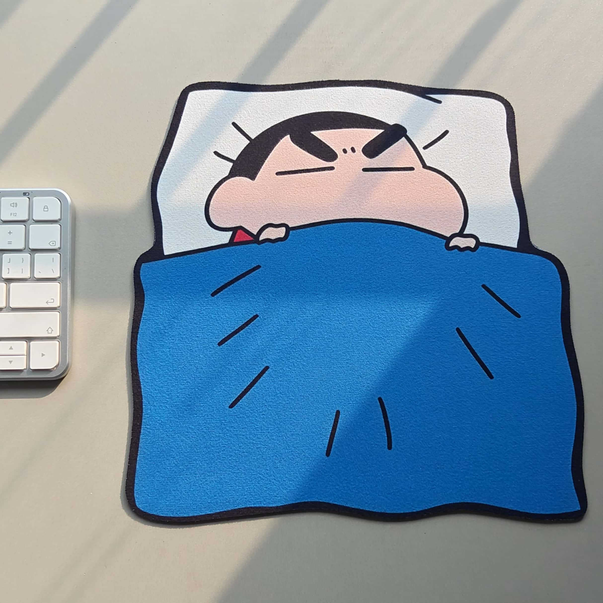 Home Office Setup - Cute Crayon Shinchan Mouse Pad, Rubber