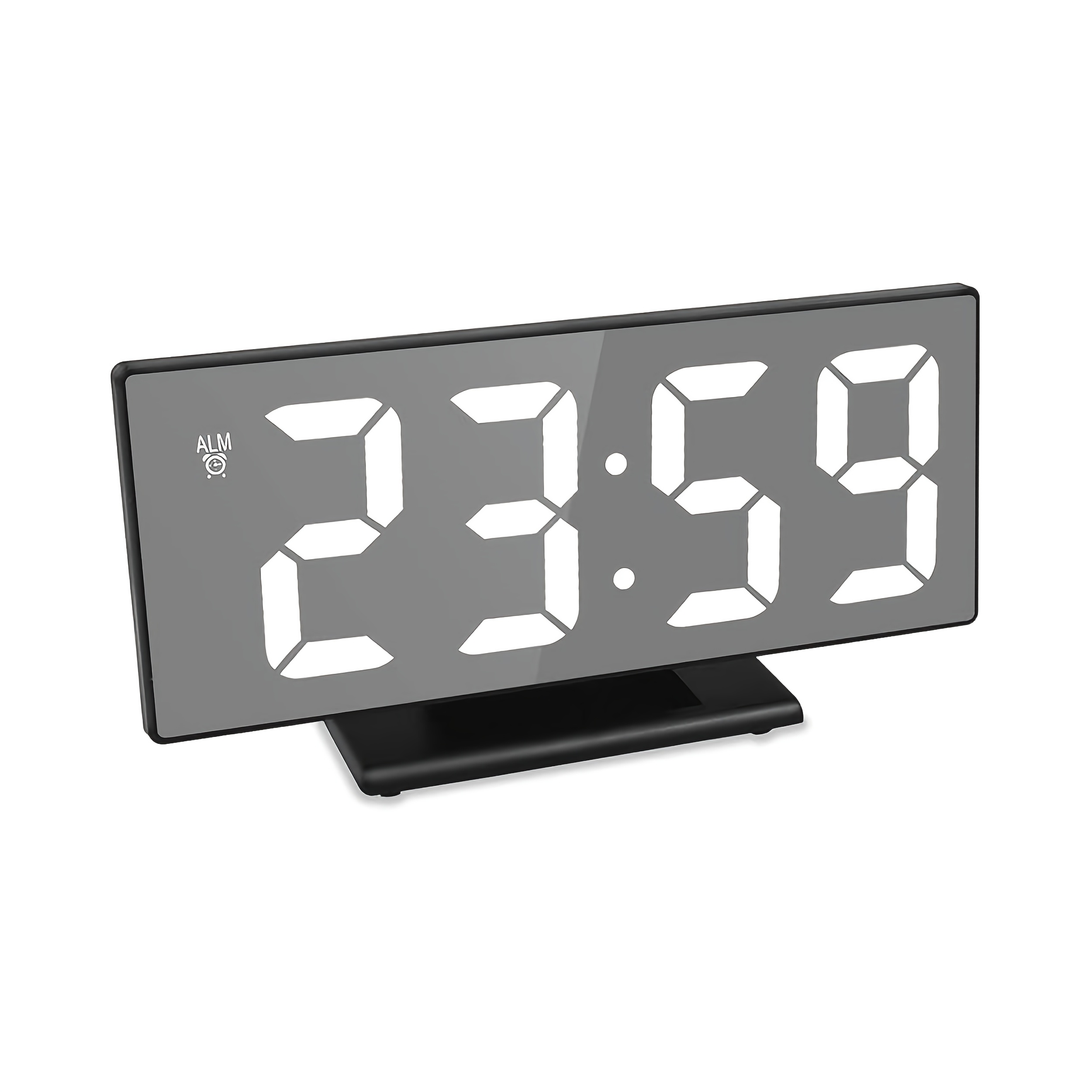 Led Desk Clock - Smart display alarm clock, multifunctional digital