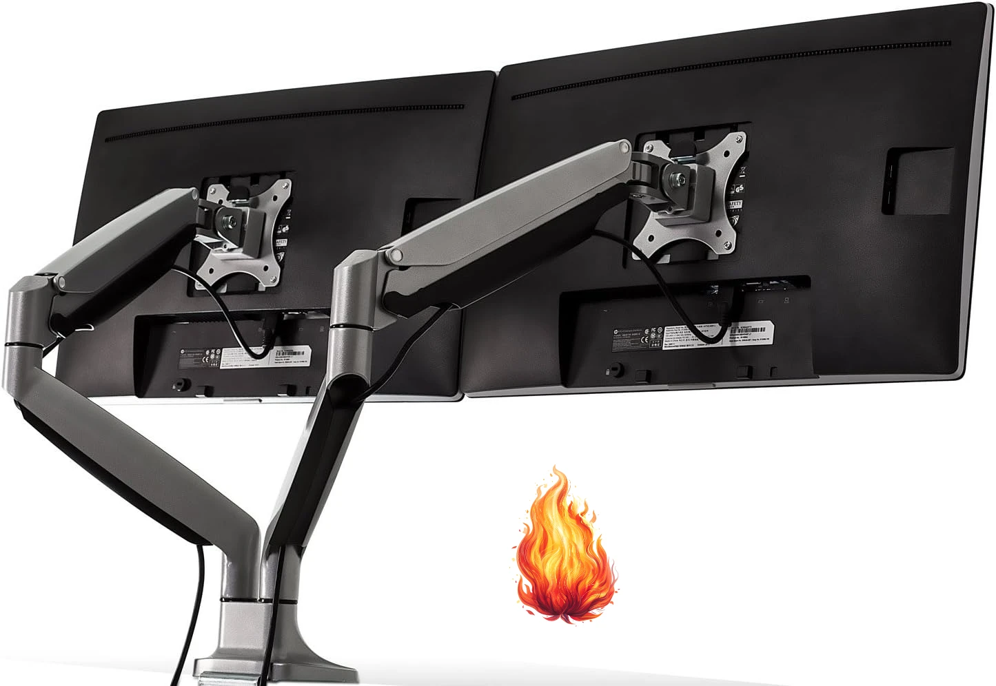 Monitor Arm Dual - (MI-1772) Dual Monitor Arm Mount Desk