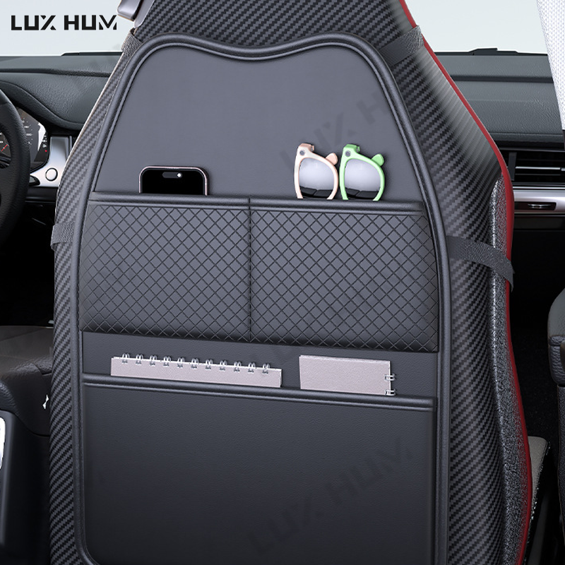 Mesh Back Cushion - Car Seat Anti Kick Mat with