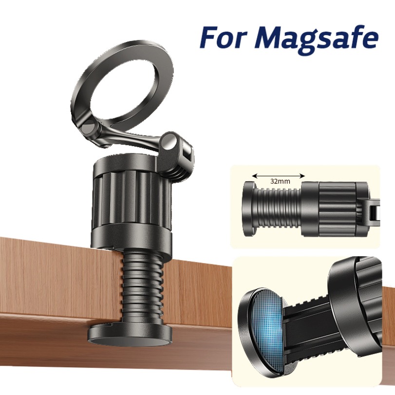 Home Office Setup - 360° Rotation Desktop Magnetic Phone Holder