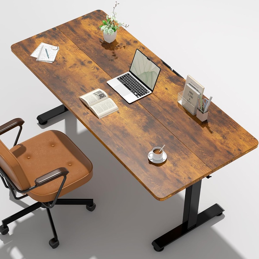 Home Office Work Table - 55 Inch Height Adjustable Sit Stand