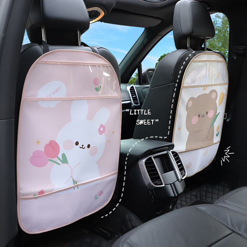 Mesh Back Cushion - 1PC Anti-Child-Kick Pad Car Seat Back