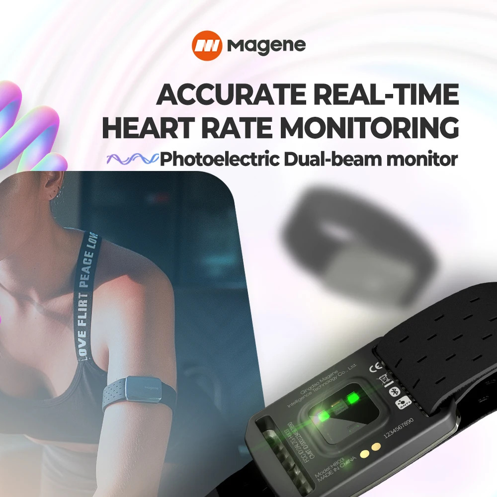 Magene H803 Heart Rate Armband - Monitor Arm Dual ulasan dan harga
