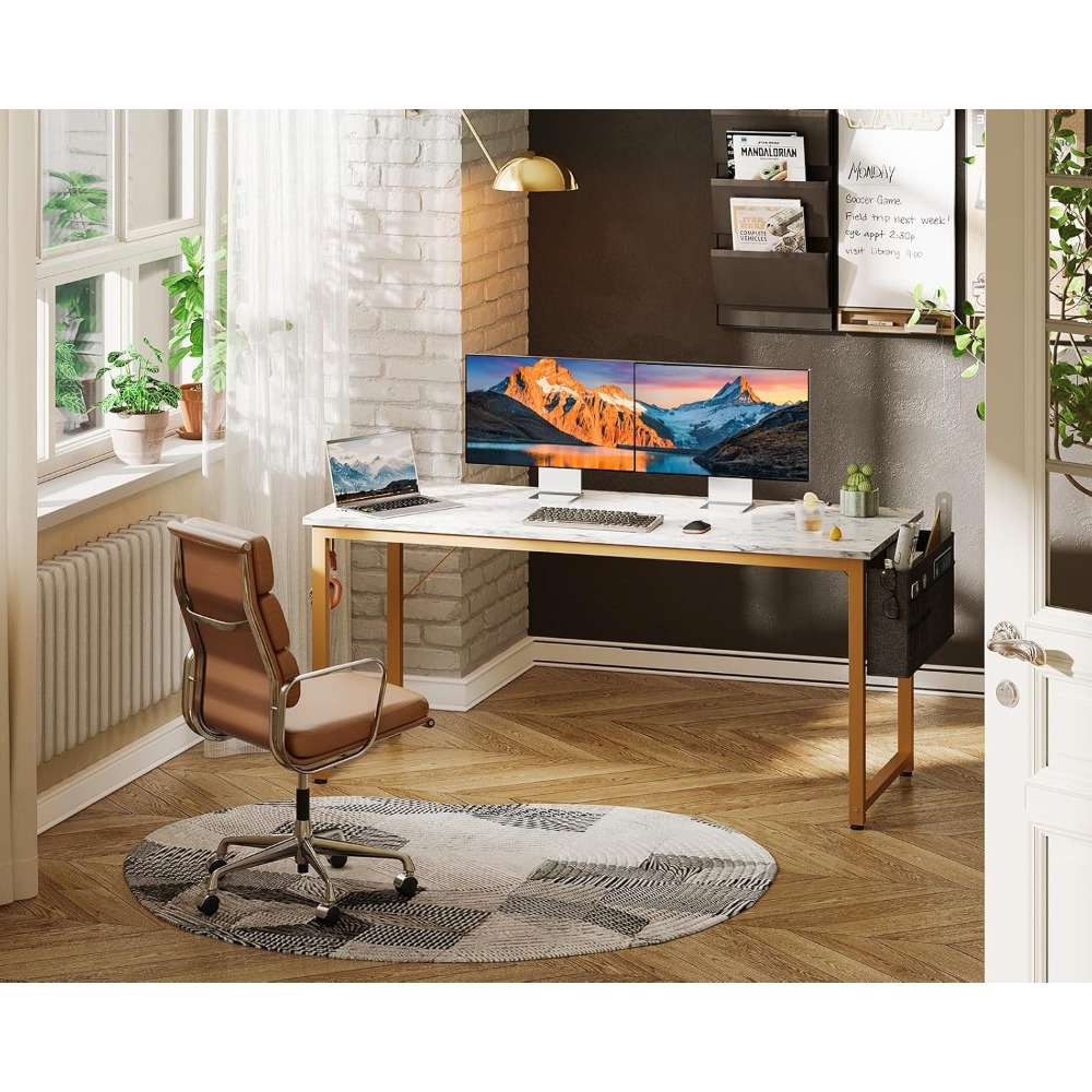 Computer Desk Large Office Des - Home Office Work Table ulasan dan harga