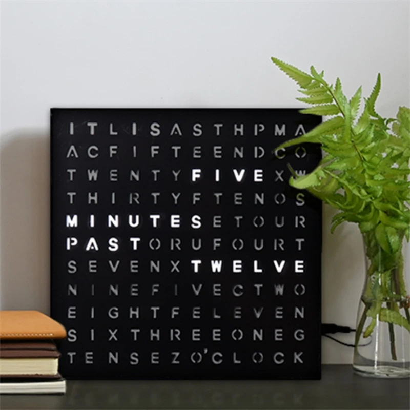 Timed Electronic Lightbox Engl - Led Desk Clock ulasan dan harga