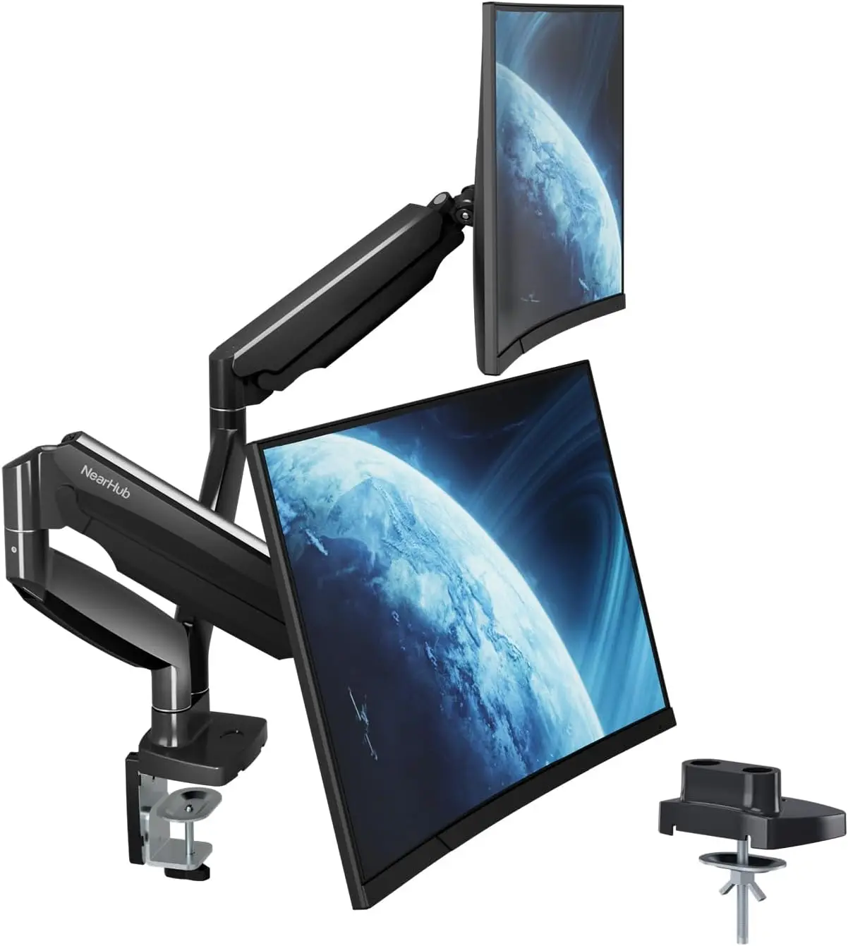 Curved Monitor Mount Dual Moni - Monitor Arm Dual ulasan dan harga