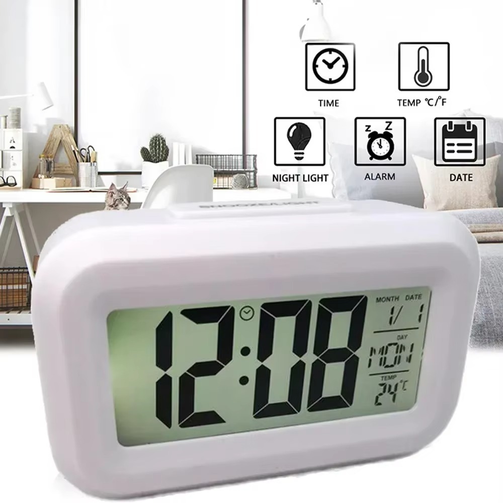 LCD Display Digital Alarm Cloc - Led Desk Clock ulasan dan harga