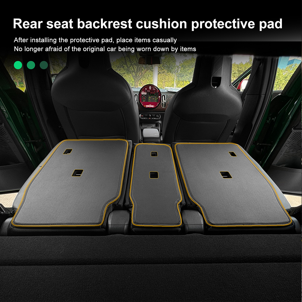 3Pcs Black PU Leather for Mini - Mesh Back Cushion ulasan dan harga