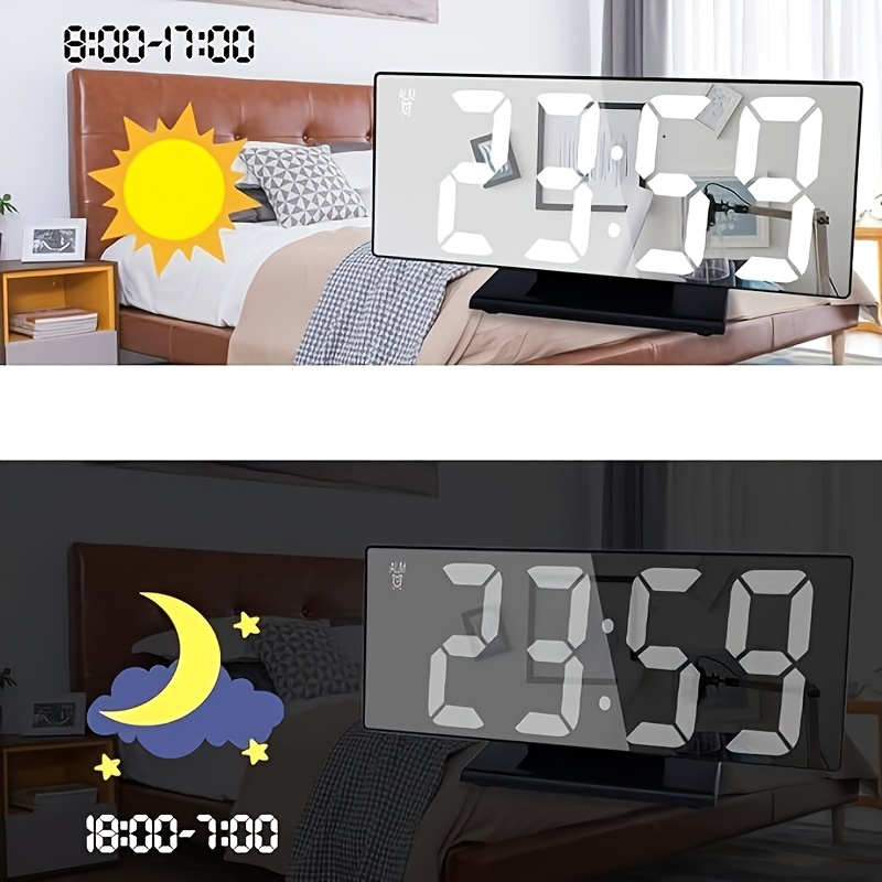 Smart display alarm clock, mul - Led Desk Clock ulasan dan harga