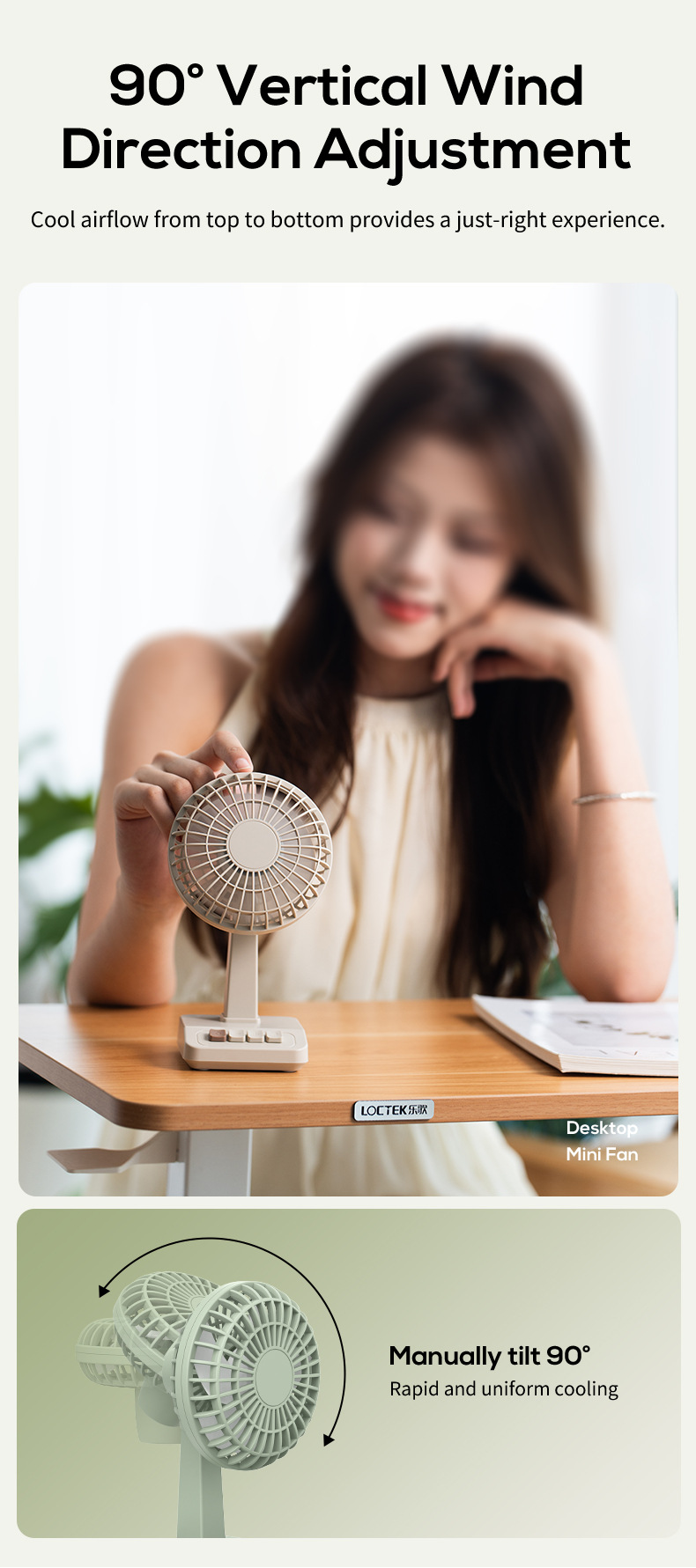 2026 New Retro Desktop Fan Por - Home Office Setup ulasan dan harga