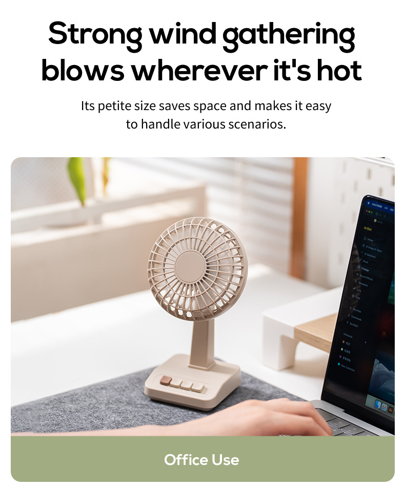 2026 New Retro Desktop Fan Por - Home Office Setup ulasan dan harga