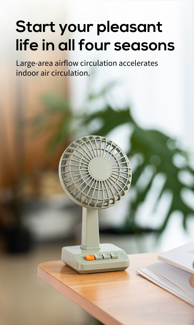 2026 New Retro Desktop Fan Por - Home Office Setup ulasan dan harga