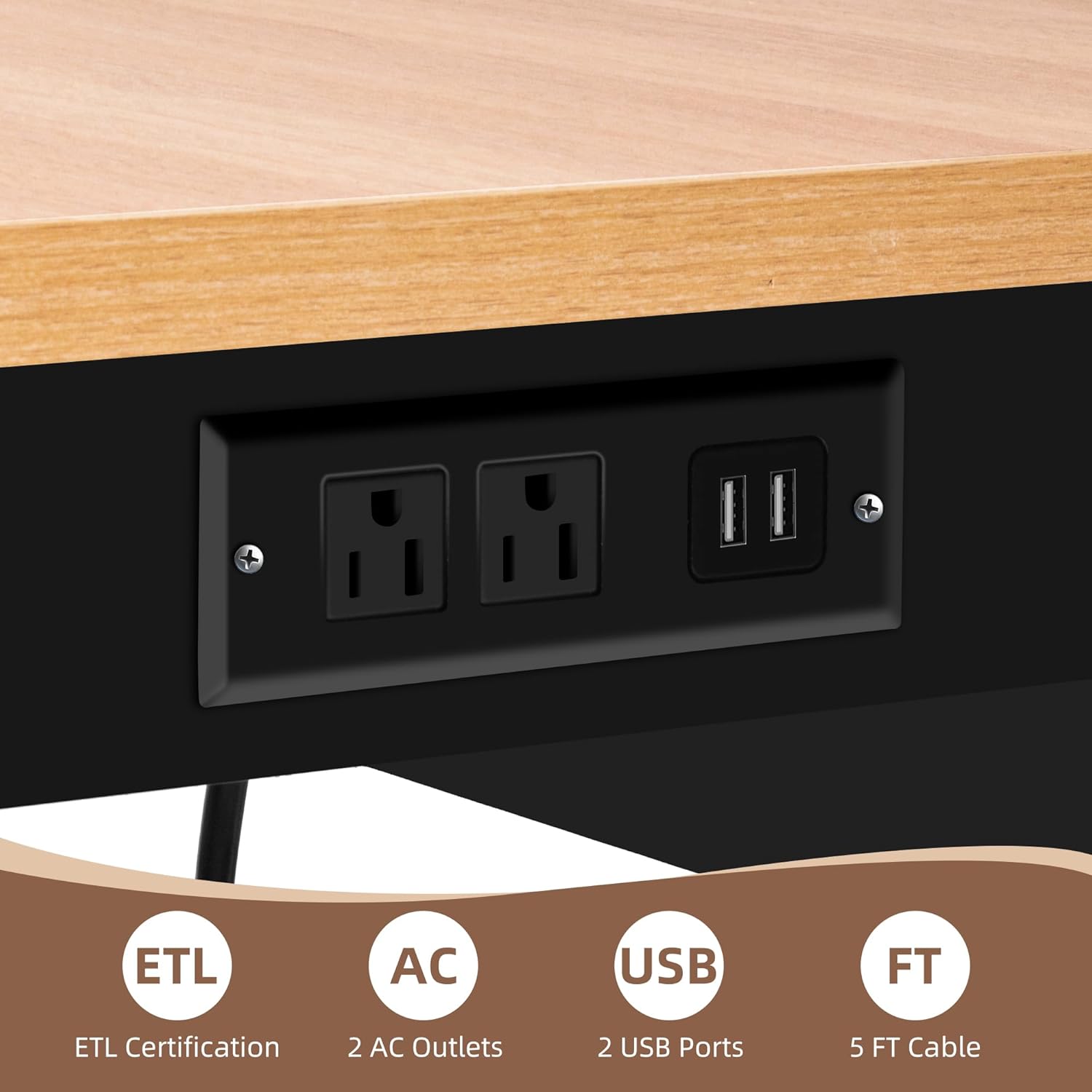 Adjustable Workbench With Powe - Home Office Work Table ulasan dan harga
