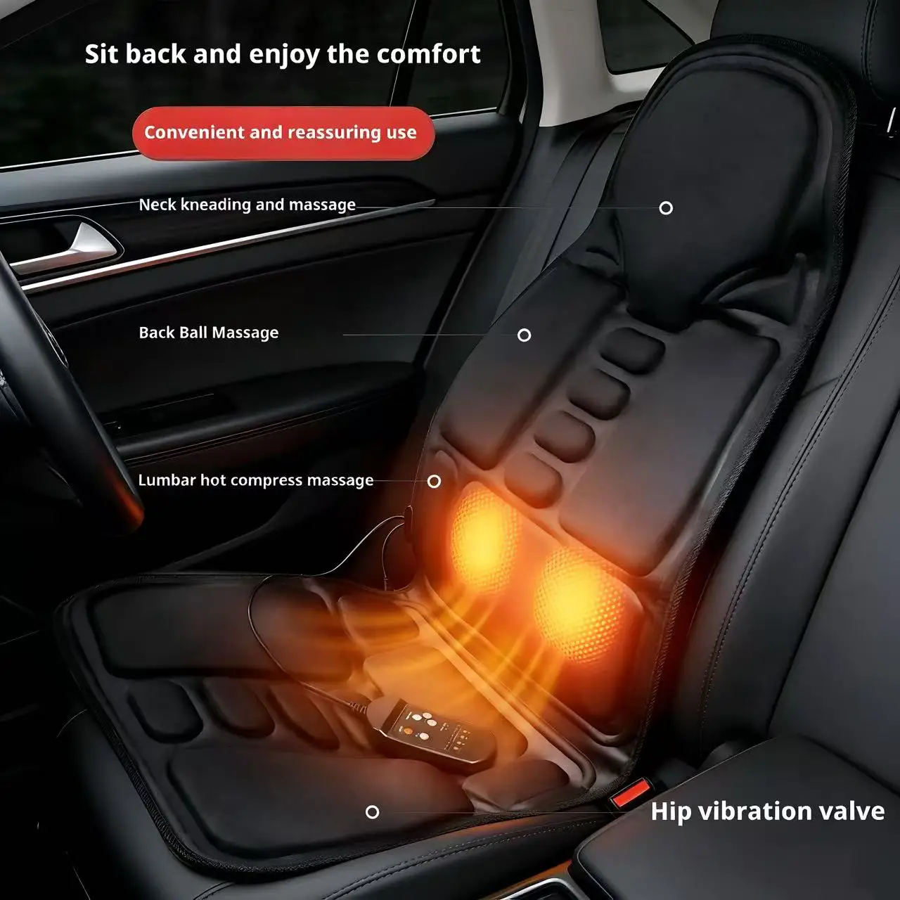 Vibration Massage Seat Cushion - Mesh Back Cushion ulasan dan harga