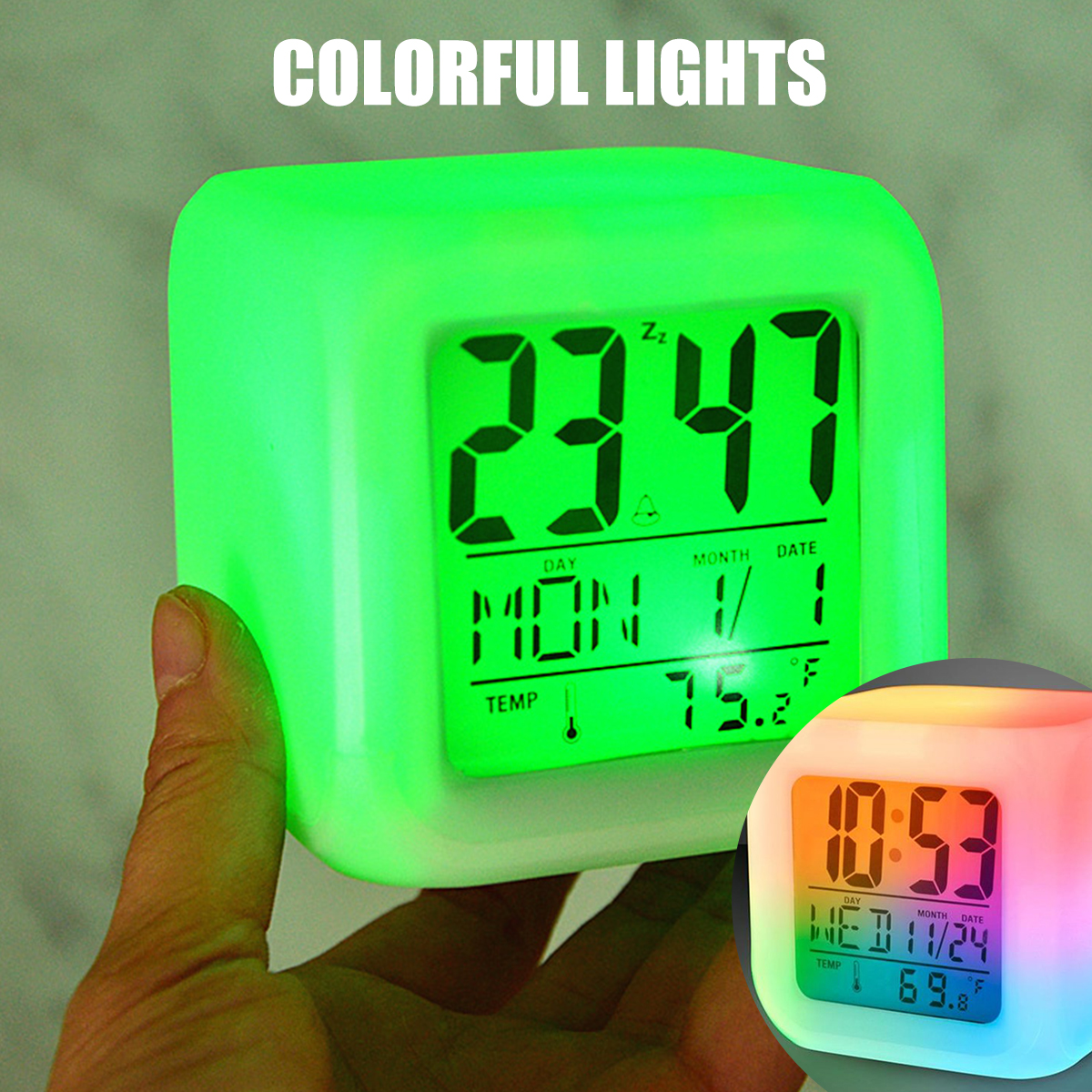 LED Digital Alarm Clock  Mini  - Led Desk Clock ulasan dan harga