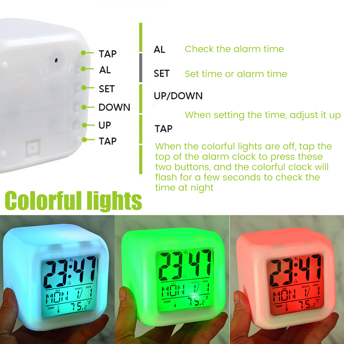 LED Digital Alarm Clock  Mini  - Led Desk Clock ulasan dan harga