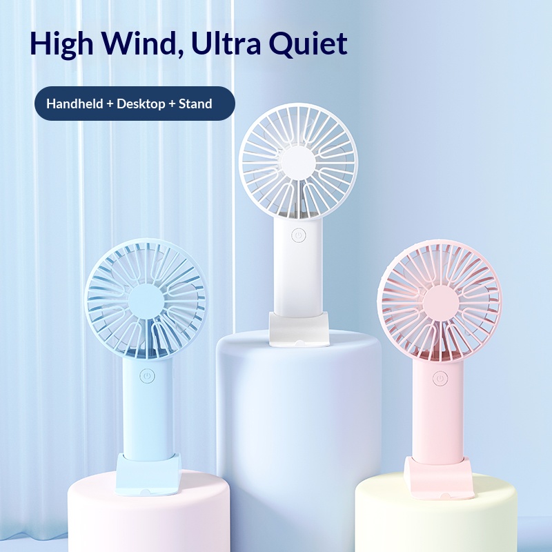 Mini Handheld Fan, 3 In 1 Port - Home Office Setup ulasan dan harga