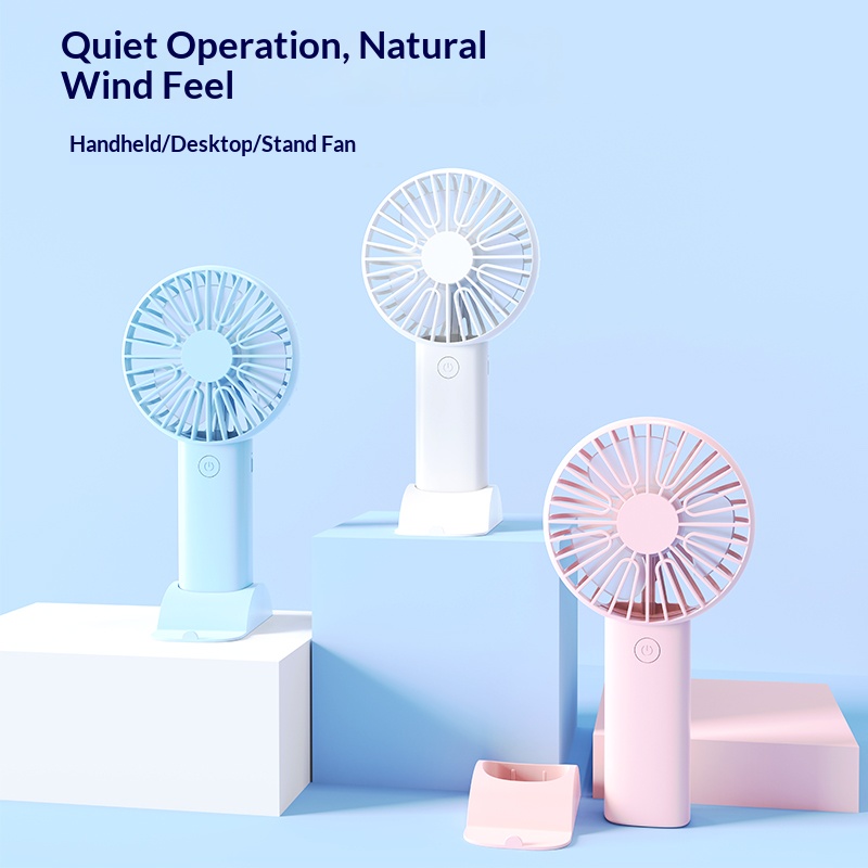 Mini Handheld Fan, 3 In 1 Port - Home Office Setup ulasan dan harga
