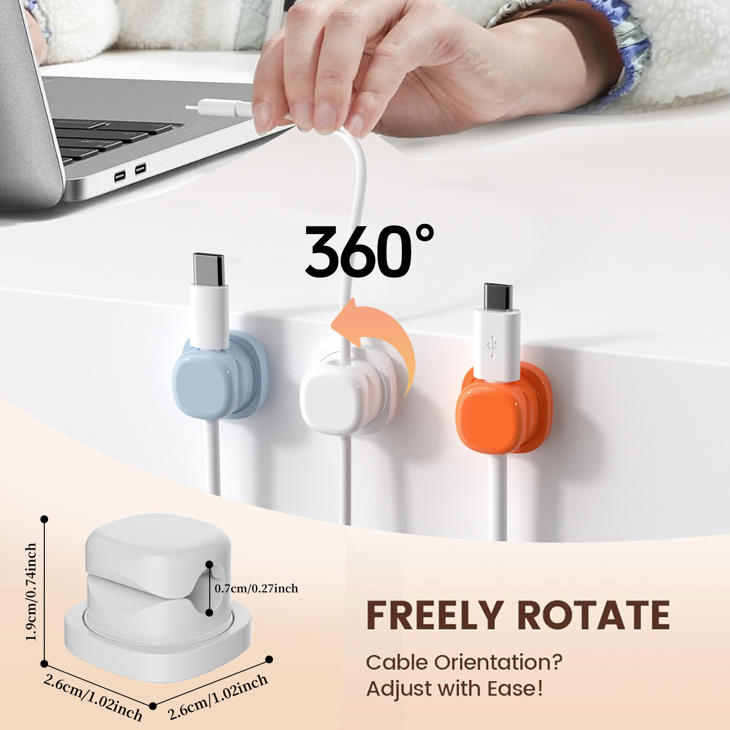 3/6-piece Household Cable Clam - Home Office Setup ulasan dan harga