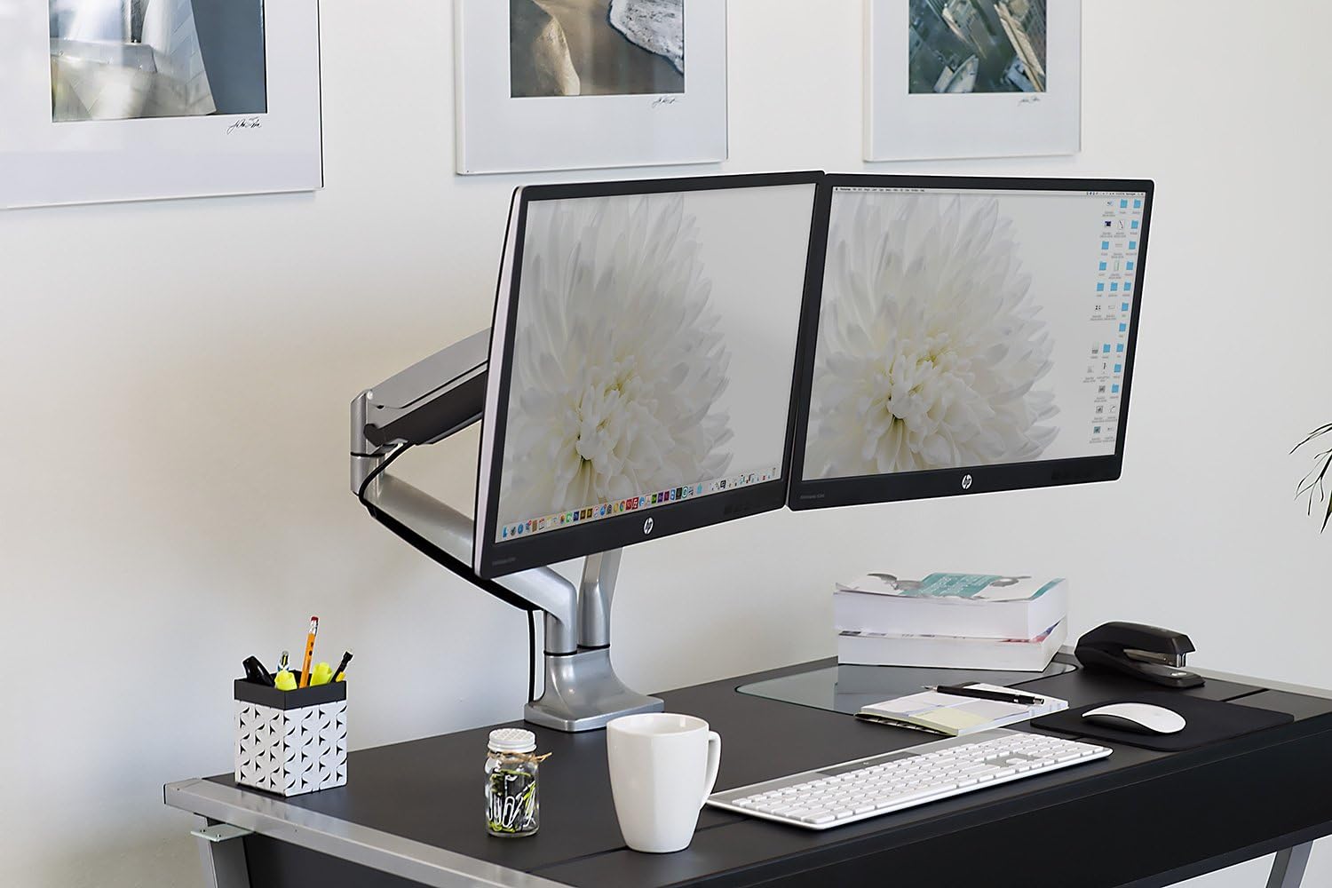 (MI-1772) Dual Monitor Arm Mou - Monitor Arm Dual ulasan dan harga