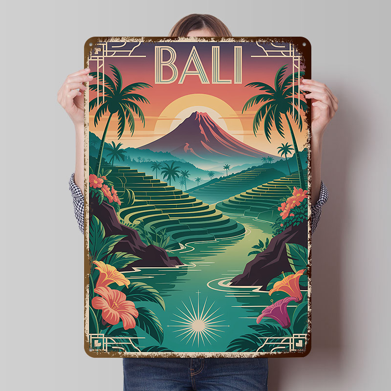 Bali Travel Art Deco Style Pos - Home Office Bali ulasan dan harga