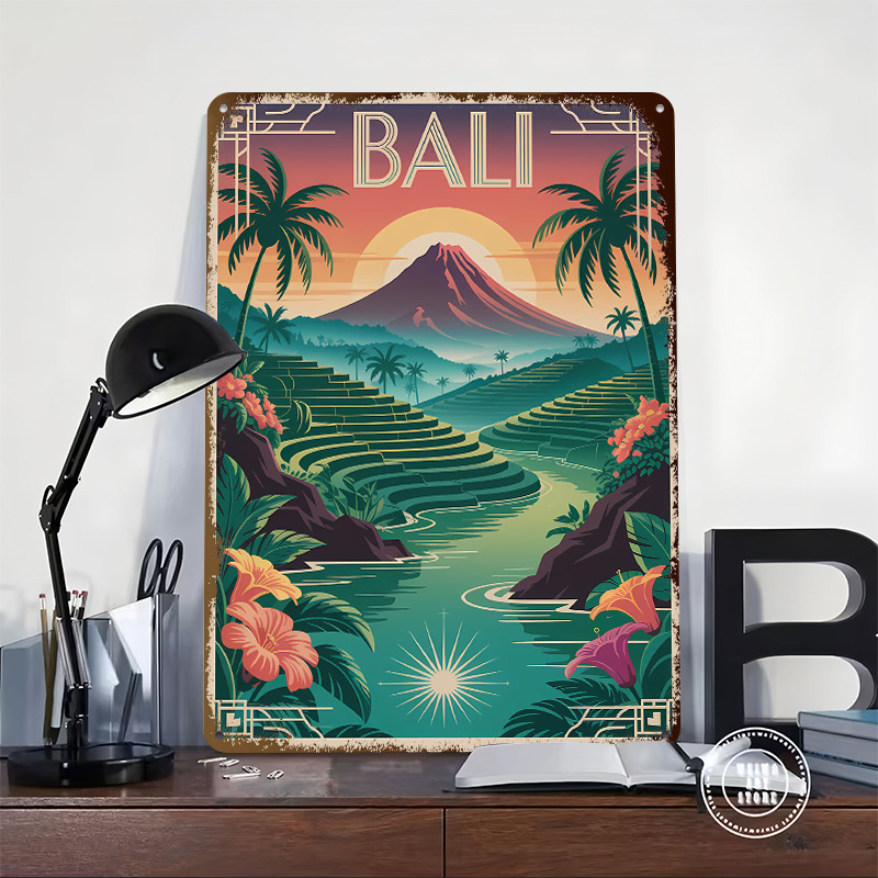 Bali Travel Art Deco Style Pos - Home Office Bali ulasan dan harga