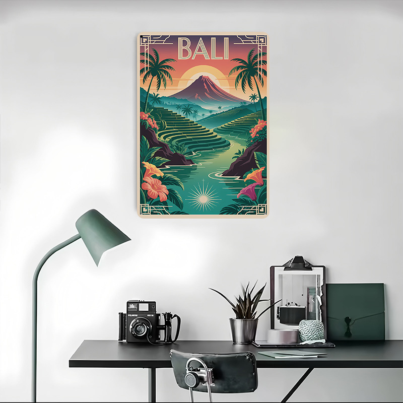 Bali Travel Art Deco Style Pos - Home Office Bali ulasan dan harga