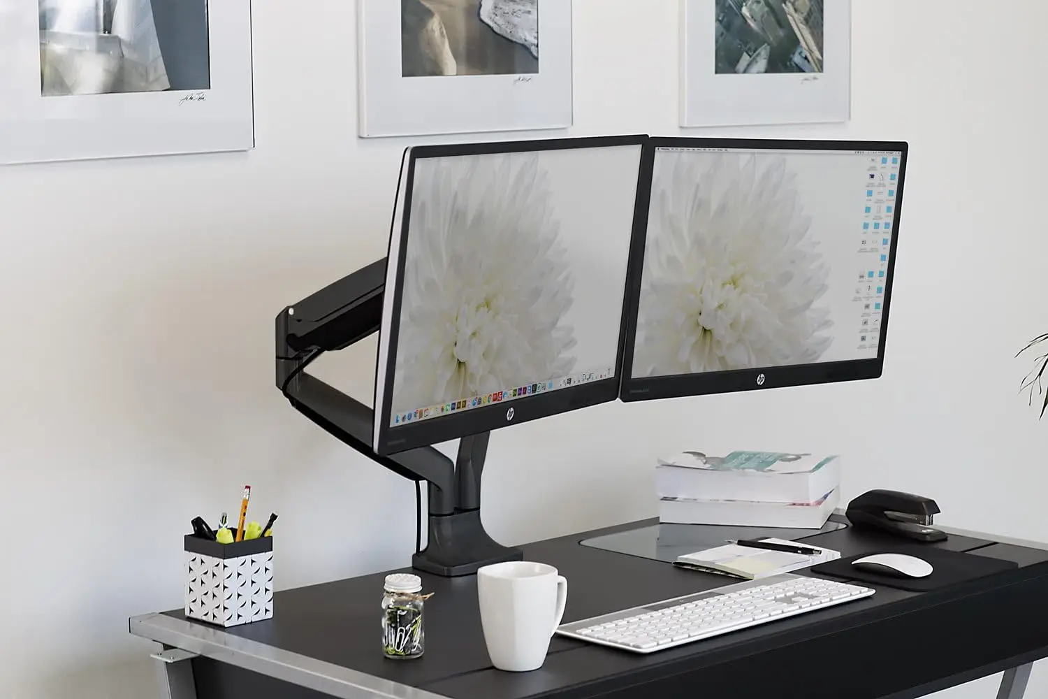 Dual Monitor Arm Mount | Desk  - Monitor Arm Dual ulasan dan harga