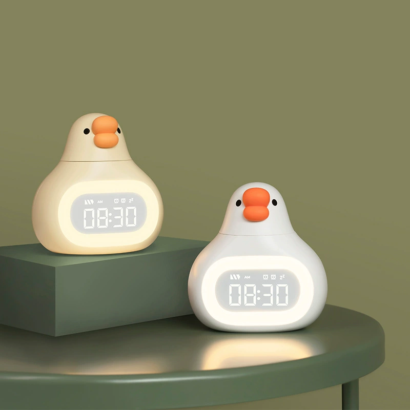 Cartoon Goose Digital Alarm Cl - Led Desk Clock ulasan dan harga