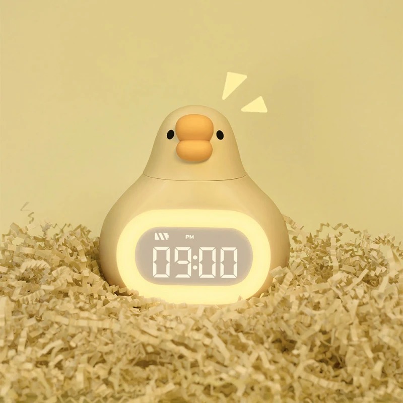Cartoon Goose Digital Alarm Cl - Led Desk Clock ulasan dan harga