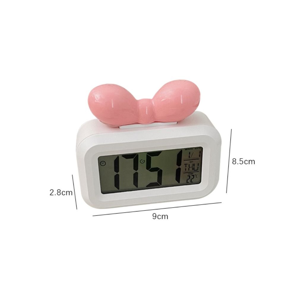 Cute Bowknot LED Digital Clock - Led Desk Clock ulasan dan harga