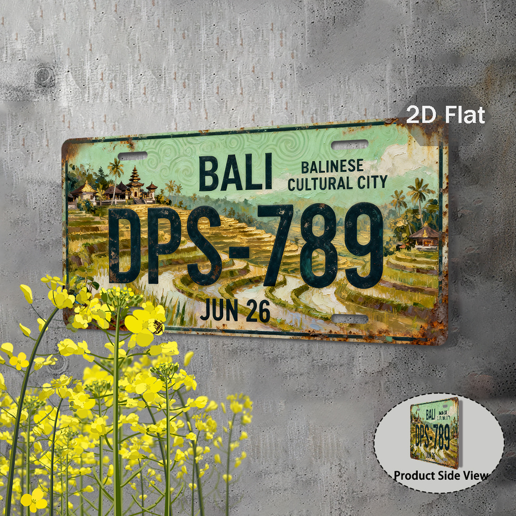 AL Sign - Vintage Durable Meta - Home Office Bali ulasan dan harga