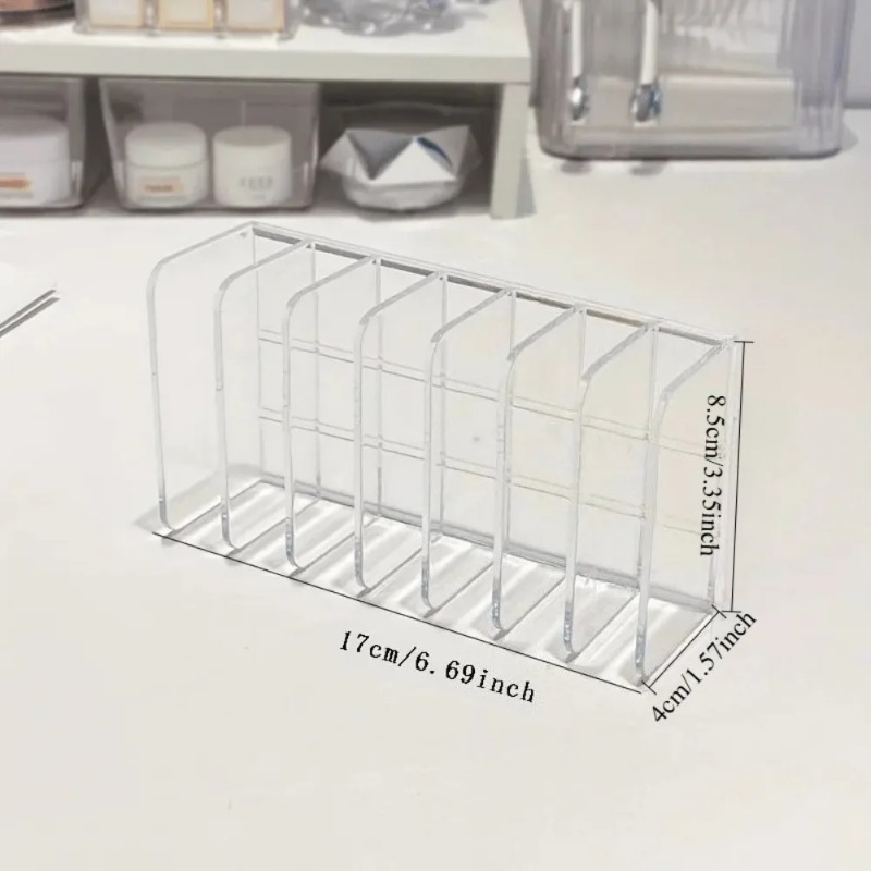 7-Slot Transparent Plastic Cos - Home Office Work Table ulasan dan harga