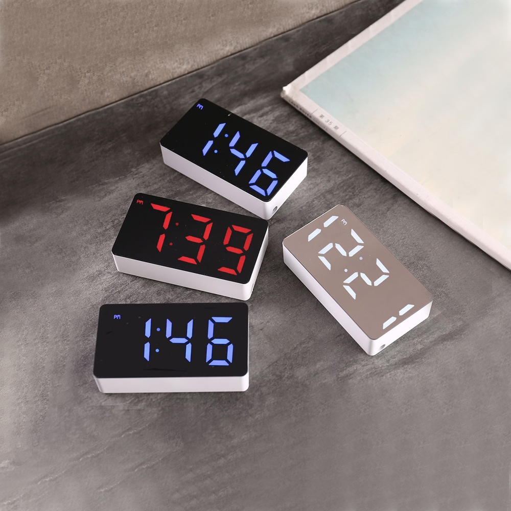 LED Electronic Watch Mirror Al - Led Desk Clock ulasan dan harga