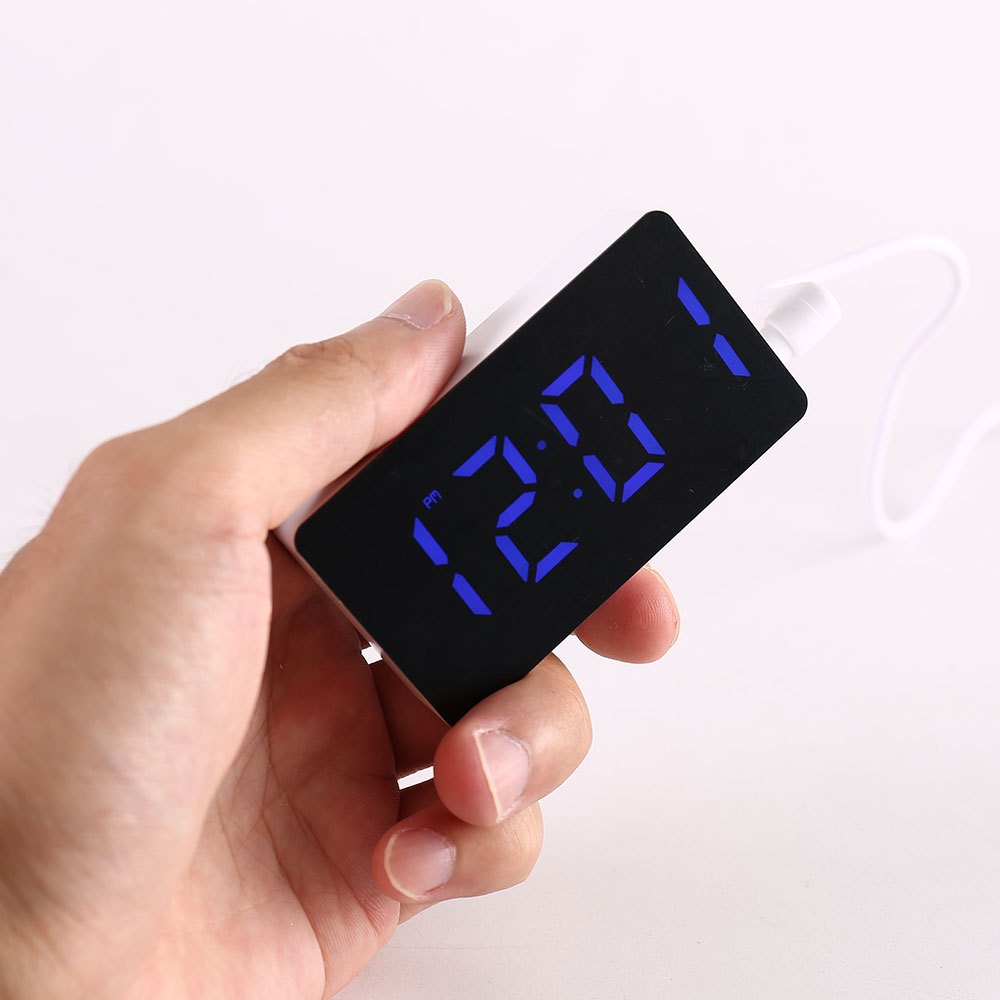 LED Electronic Watch Mirror Al - Led Desk Clock ulasan dan harga