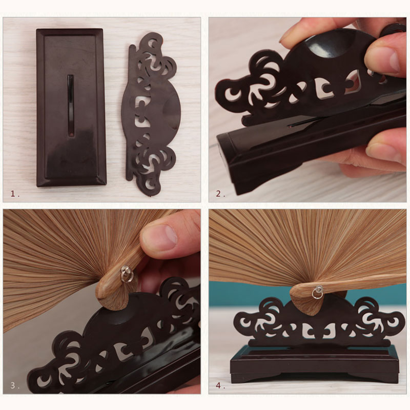 Vintage Art Style Folding Fan  - Home Office Work Table ulasan dan harga