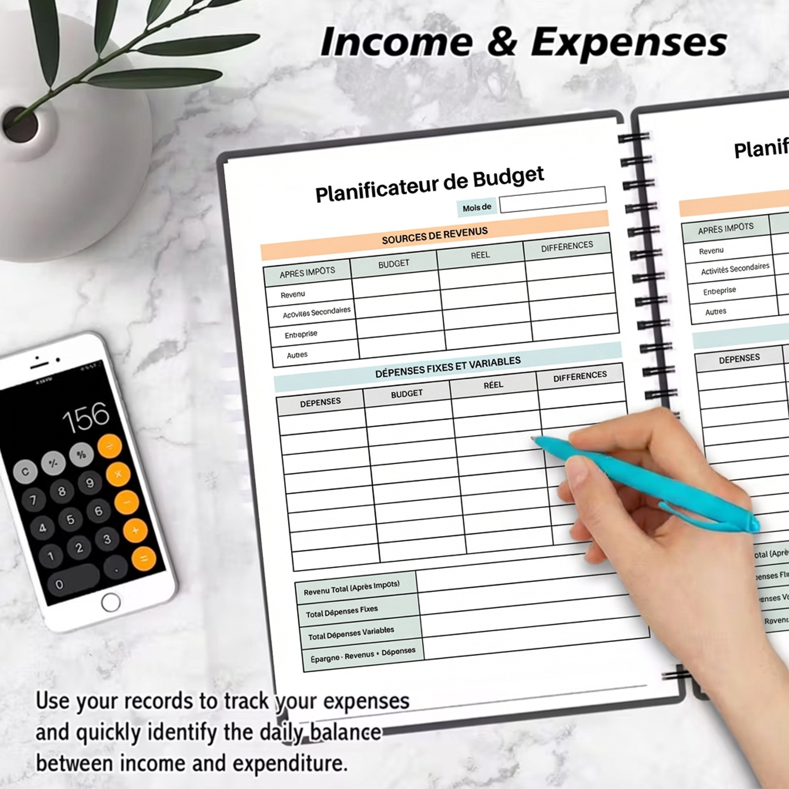 A5 Spiral Budget Planner Noteb - Home Office Expenses ulasan dan harga