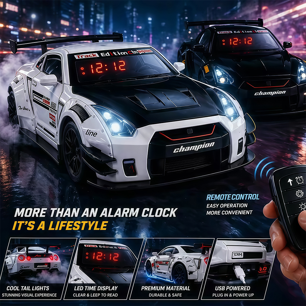 1Set Remote Control HyperCar A - Led Desk Clock ulasan dan harga