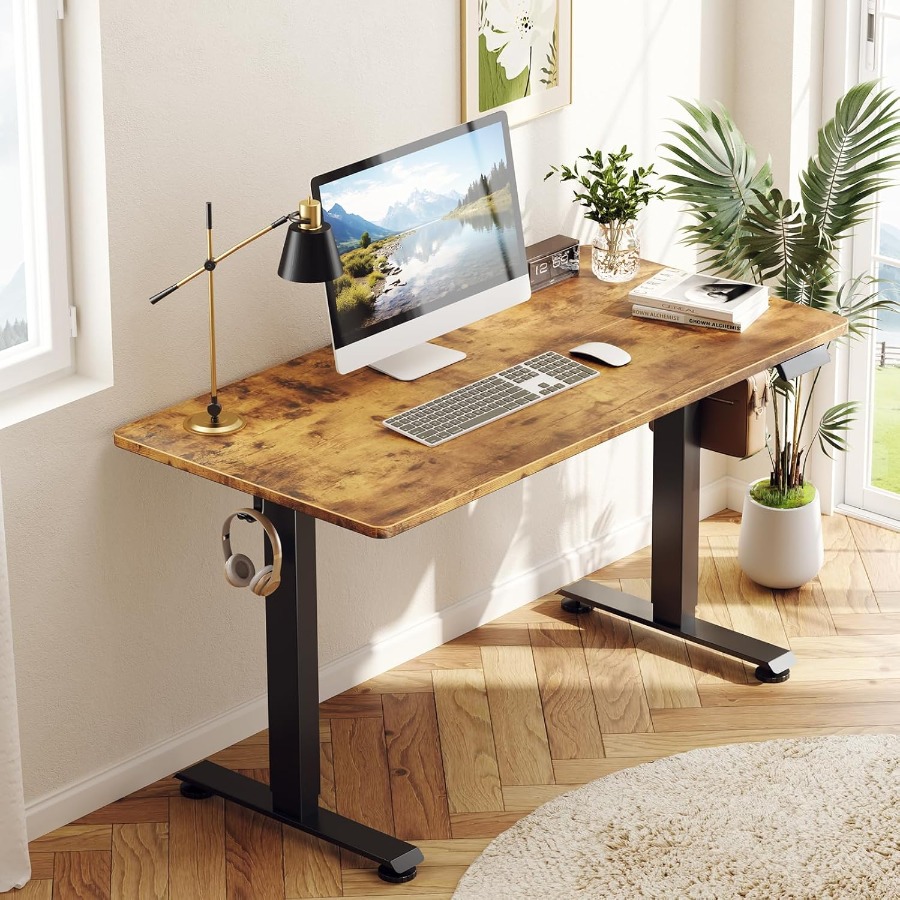 55 Inch Height Adjustable Sit  - Home Office Work Table ulasan dan harga