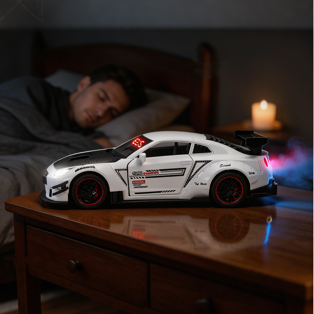 1PCS Rechargeable Hypercar Mod - Led Desk Clock ulasan dan harga