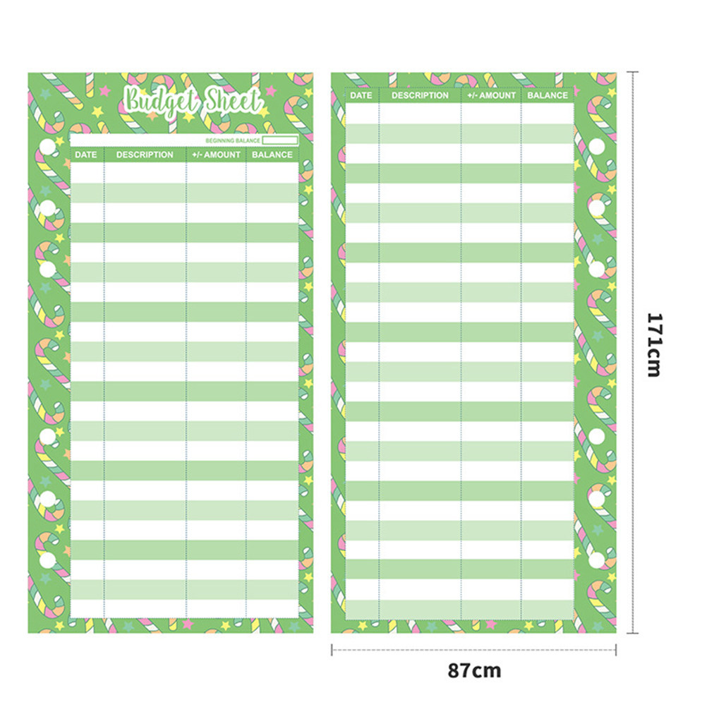24Pcs Budget Cards Candy Print - Home Office Expenses ulasan dan harga