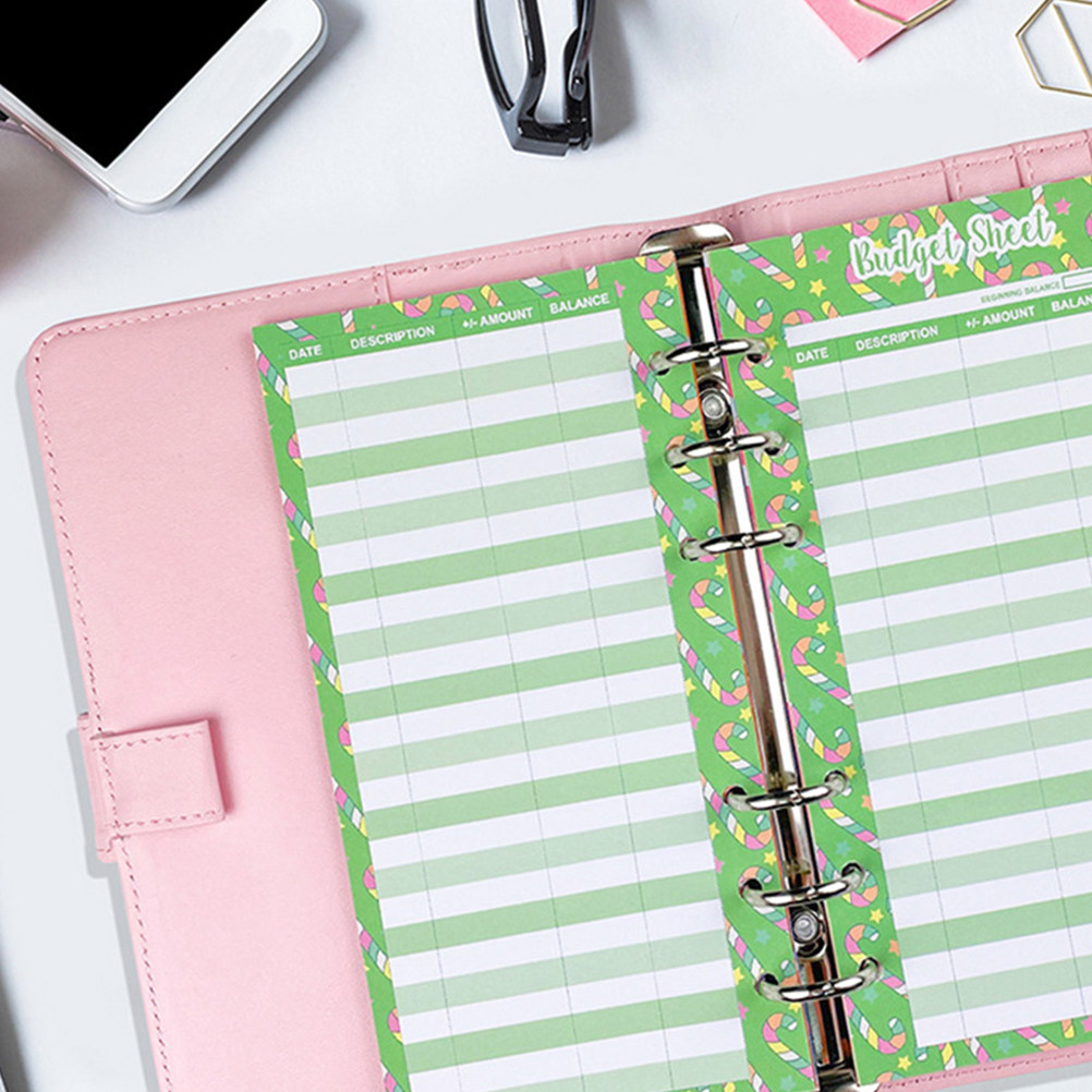 24Pcs Budget Cards Candy Print - Home Office Expenses ulasan dan harga