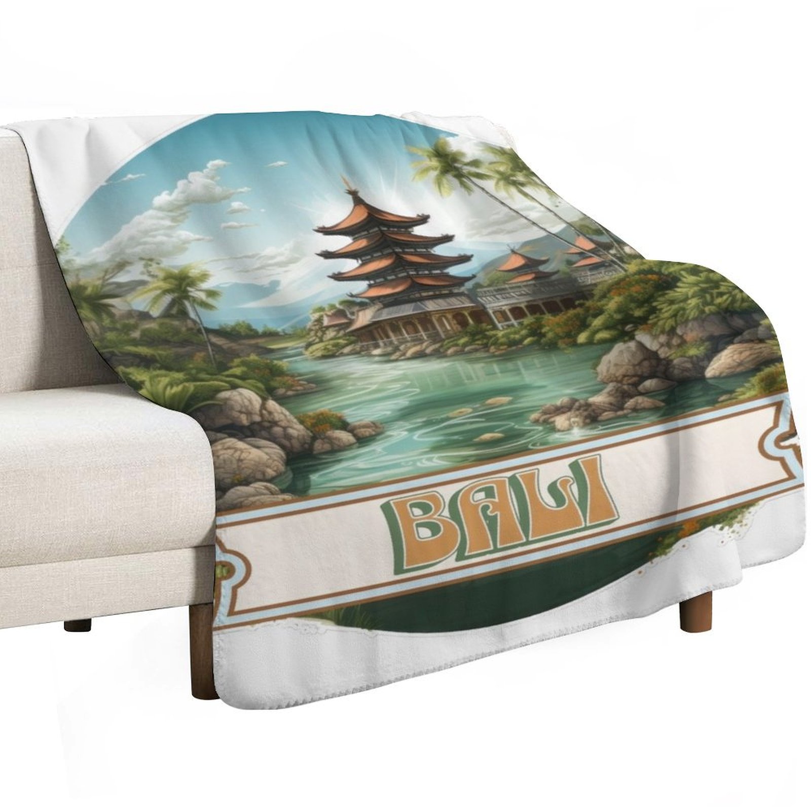 Bali Indonesia Throw Blanket A - Home Office Bali ulasan dan harga