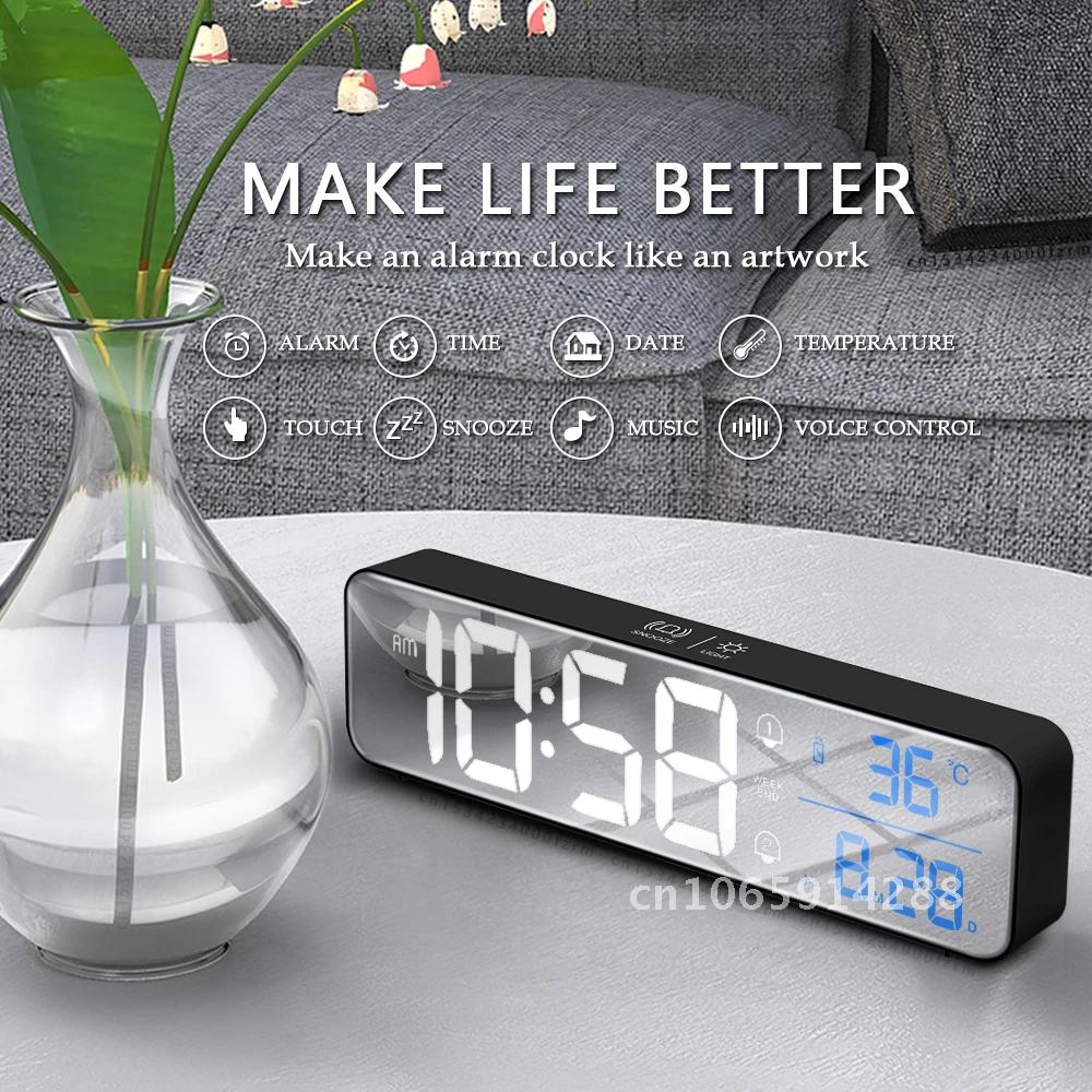 Music Alarm Digital LED Clock  - Led Desk Clock ulasan dan harga