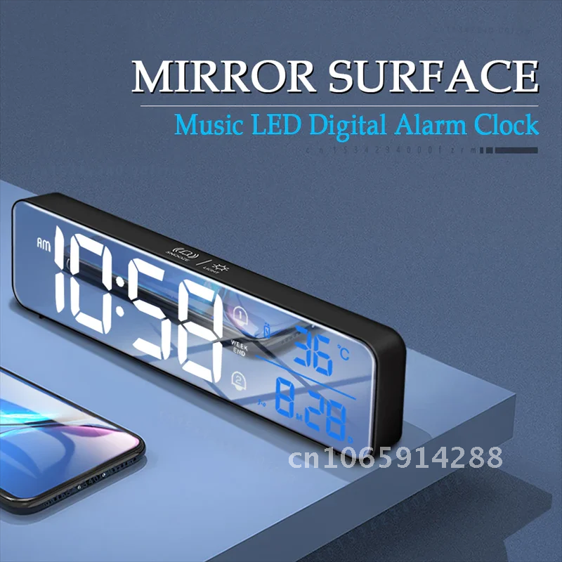 Music Alarm Digital LED Clock  - Led Desk Clock ulasan dan harga
