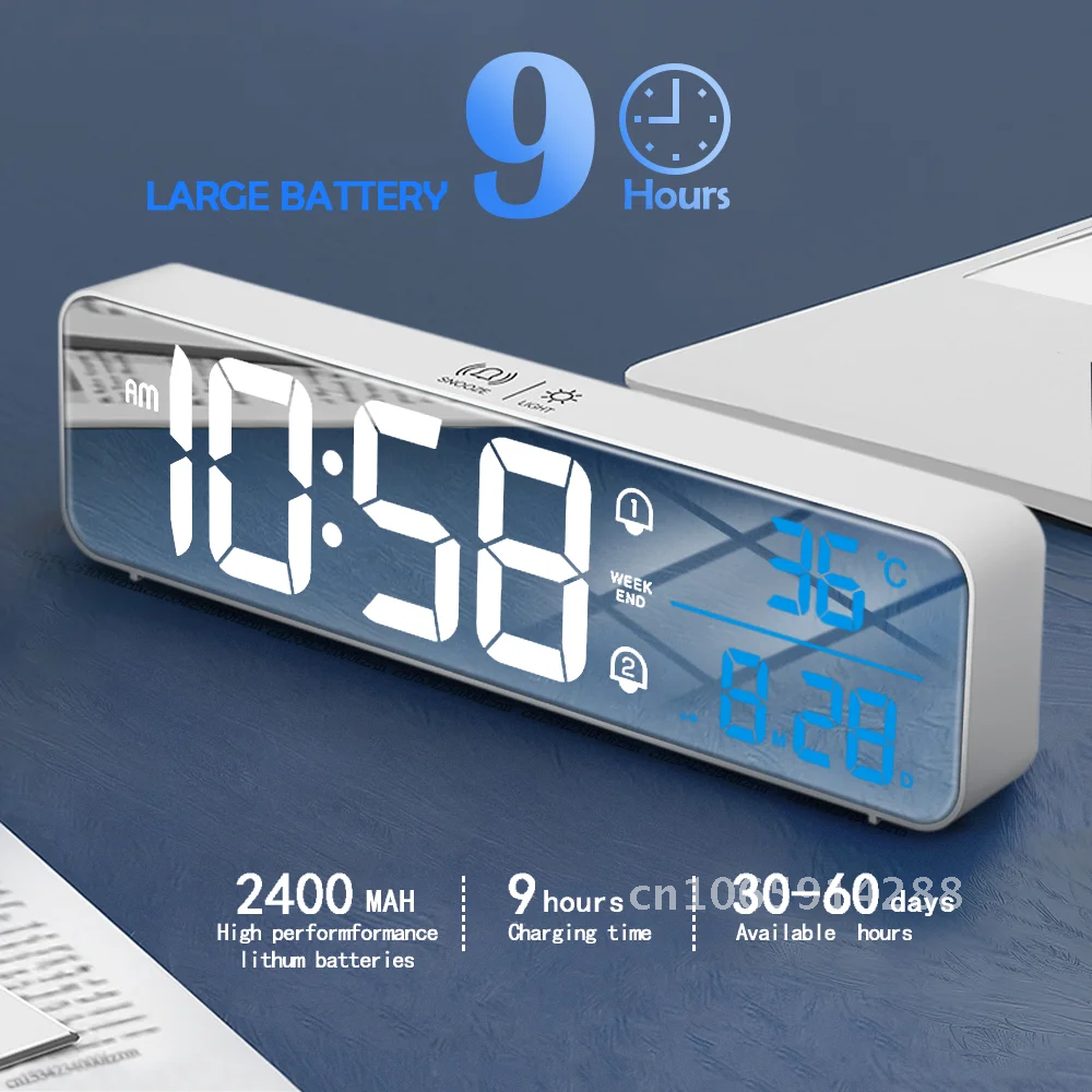 Music Alarm Digital LED Clock  - Led Desk Clock ulasan dan harga
